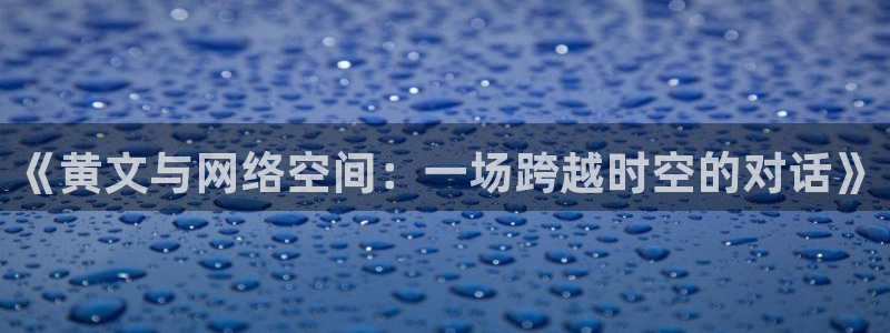 新航娱乐官网：《黄文与网络空间：一场跨越时空的对话》